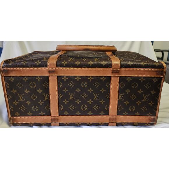 US Based Authentic Louis Vuitton Pet Dog Carrier Bag Monogram Sac Chien - Picture 10 of 17